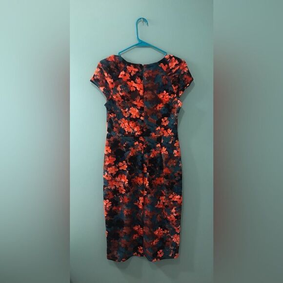 NWT … CHEZTU “Size: 6” Burnt Orange Dress - Picture 2 of 4